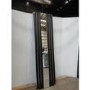 GRADE A3 - Specchio Midnight Black Vertical Oval Designer Radiator with Mirror 1800x500mm Single Panel 2680 BTU