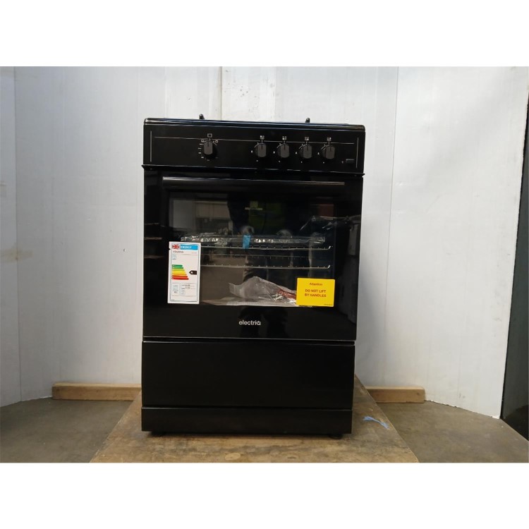 GRADE A2 - electriQ 60cm Gas Cooker - Black