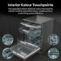 GRADE A2 - Hisense Hi6 Freestanding Dishwasher - WiFi-enabled A-Rated - Graphite