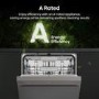 GRADE A2 - Hisense Hi6 Freestanding Dishwasher - WiFi-enabled A-Rated - Graphite