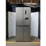 GRADE A2 - electriQ 415 Litre Four Door American Fridge Freezer with Water Dispenser - Stainless Steel