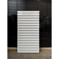 GRADE A3 - Riace White Horizontal Flat Designer Radiator 600x1156mm Double Panel 4370 BTU