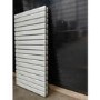 GRADE A3 - Riace White Horizontal Flat Designer Radiator 600x1156mm Double Panel 4370 BTU