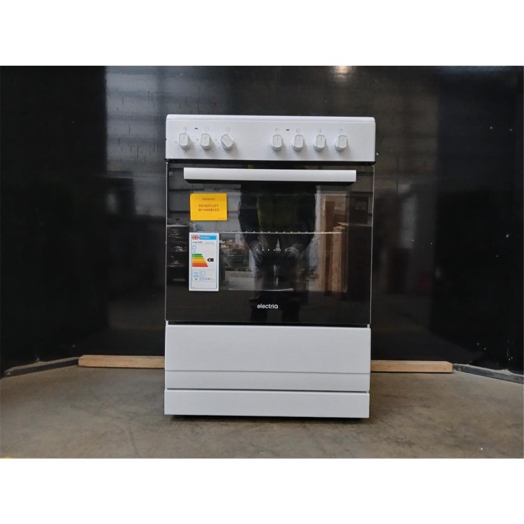 GRADE A2 - electriQ 60cm Electric Cooker - White