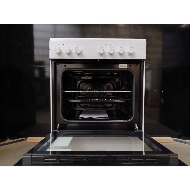 GRADE A2 - electriQ 60cm Electric Cooker - White