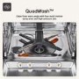 Refurbished LG TrueSteam Freestanding Dishwasher - Smart Wi-Fi A-Rated - Black