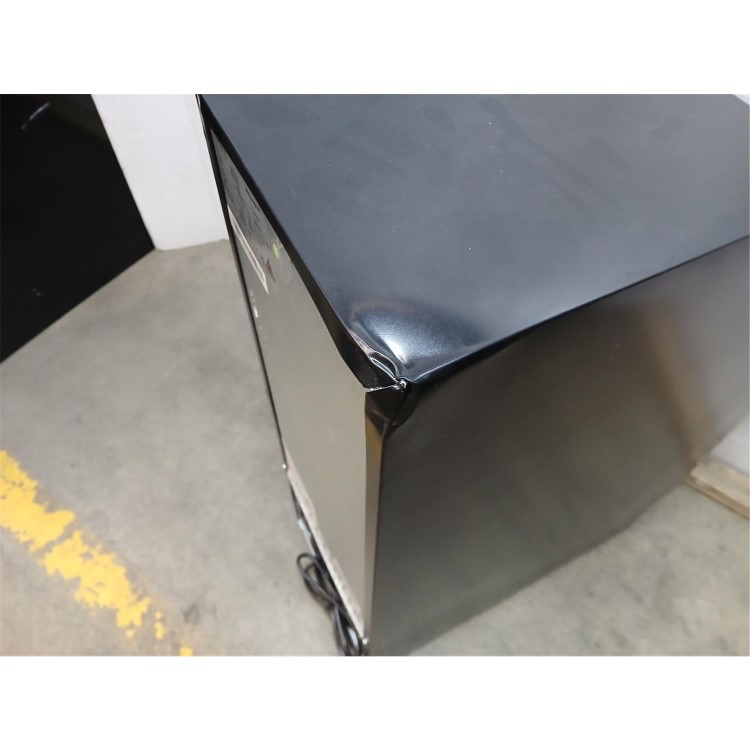 GRADE A3 - electriQ 18 Bottle Capacity 30cm Freestanding Under Counter Wine Cooler - Premium Dark Stainless Steel