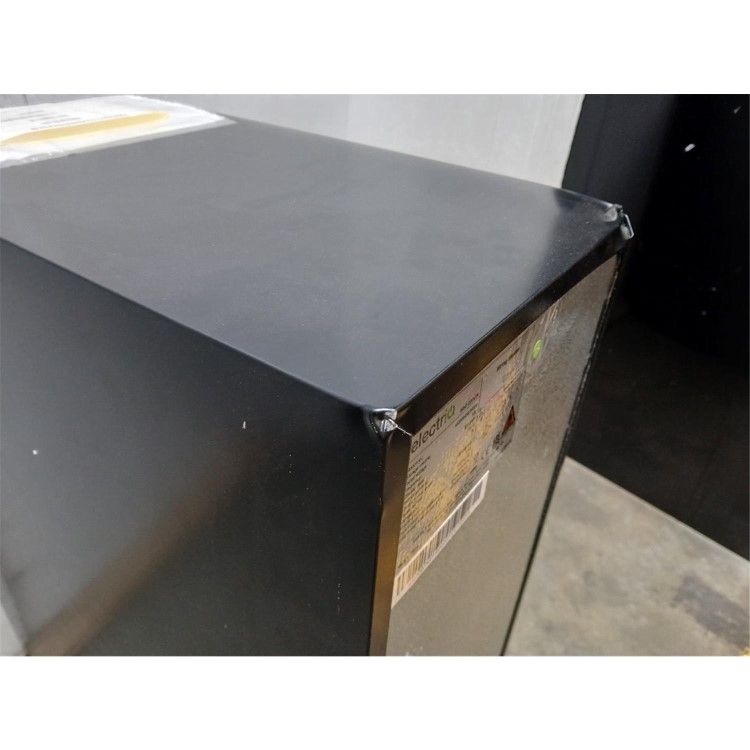 GRADE A3 - electriQ 18 Bottle Capacity 30cm Freestanding Under Counter Wine Cooler - Premium Dark Stainless Steel