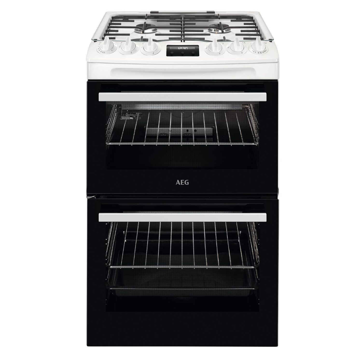 AEG 550mm Double Gas Cooker 4-Burner Gas Hob White CGX1130ACW - Image 5