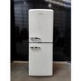 GRADE A2 - electriQ 153 Litre 60/40 Retro Freestanding Fridge Freezer - Cream Total No Frost