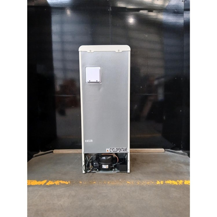 GRADE A2 - electriQ 153 Litre 60/40 Retro Freestanding Fridge Freezer - Cream Total No Frost