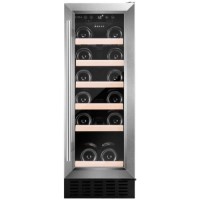 Refurbished CDA 19 Bottle Capacity Single Zone Freestanding 30cm Under Counter Wine Cooler - Stainless Steel