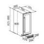 Refurbished CDA 19 Bottle Capacity Single Zone Freestanding 30cm Under Counter Wine Cooler - Stainless Steel