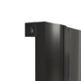 Refurbished Eco Specchio Midnight Black Vertical Wave Mirror Designer Aluminium Radiator 1800x550mm Single Panel 3387 BTU