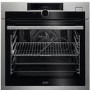 Refurbished AEG 7000 SteamCrisp Electric Built-in Single Oven With Pyrolytic Cleaning - Anti-fingerprint Stainless Steel