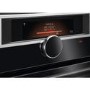 Refurbished AEG 7000 SteamCrisp Electric Built-in Single Oven With Pyrolytic Cleaning - Anti-fingerprint Stainless Steel