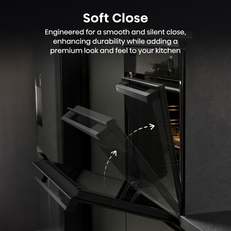 Hisense BSA66346PDBGUK Digital Electric Self Cleaning Single Oven - Black
