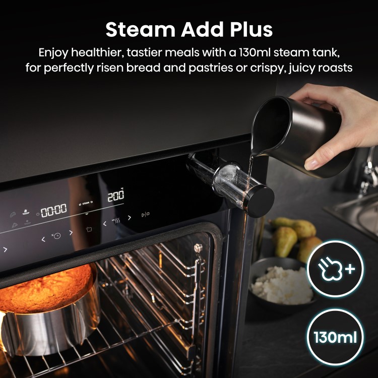 Hisense BSA66346PDBGUK Digital Electric Self Cleaning Single Oven - Black