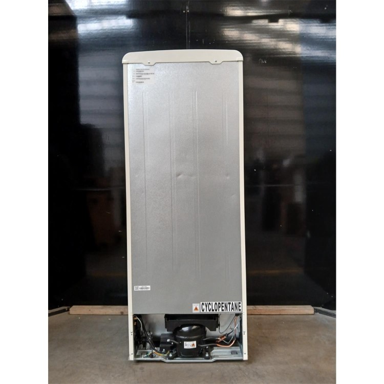 GRADE A2 - electriQ 204 Litre 80/20 Retro Freestanding Fridge Freezer - Cream