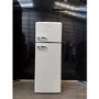 GRADE A2 - electriQ 204 Litre 80/20 Retro Freestanding Fridge Freezer - Cream