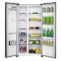 Refurbished electriQ 513 Litre Side-by-Side American Fridge Freezer  Stainless Steel