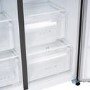 Refurbished electriQ 513 Litre Side-by-Side American Fridge Freezer  Stainless Steel