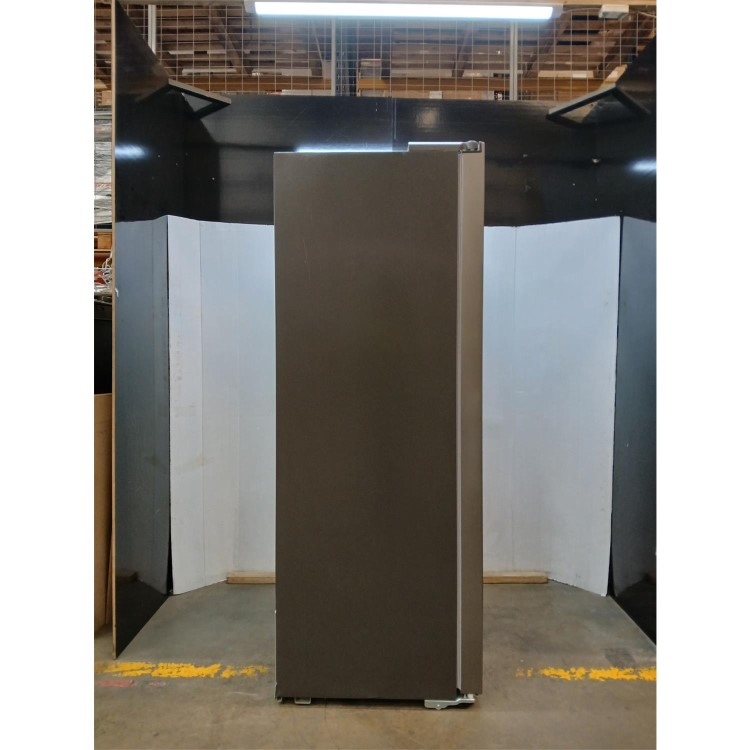 GRADE A2 - electriQ 513 Litre Side-by-Side American Fridge Freezer – Stainless Steel