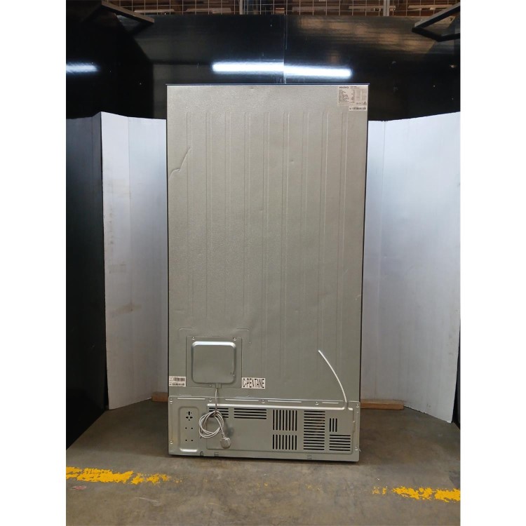 GRADE A2 - electriQ 513 Litre Side-by-Side American Fridge Freezer – Stainless Steel