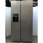 GRADE A2 - electriQ 513 Litre Side-by-Side American Fridge Freezer – Stainless Steel