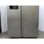 GRADE A2 - electriQ 513 Litre Side-by-Side American Fridge Freezer – Stainless Steel