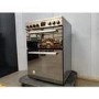 GRADE A2 - electriQ 60cm Double Oven Dual Fuel Cooker with Mirror Door