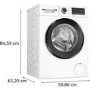 Refurbished Bosch Series 6 9kg 1400rpm Washing Machine - White
