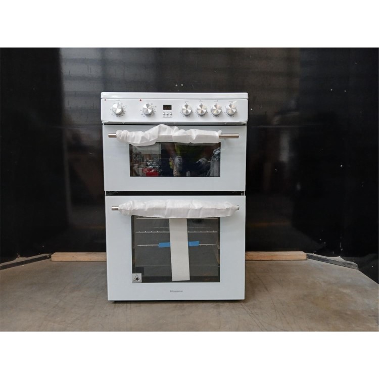 GRADE A2 - Hisense 60cm Electric Cooker - White