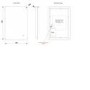 Rectangular Backlit Heated Bathroom Mirror with Lights 500 x 700mm- HiB Ambience 50