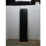 GRADE A3 - Eco Eleganza Midnight Black Vertical Flat Designer Aluminium Radiator 1600x375mm Double Panel 3374 BTU