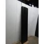 GRADE A3 - Eco Eleganza Midnight Black Vertical Flat Designer Aluminium Radiator 1600x375mm Double Panel 3374 BTU