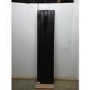 GRADE A3 - Eco Eleganza Midnight Black Vertical Flat Designer Aluminium Radiator 1600x375mm Double Panel 3374 BTU