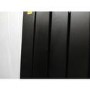 GRADE A3 - Eco Eleganza Midnight Black Vertical Flat Designer Aluminium Radiator 1600x375mm Double Panel 3374 BTU
