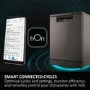 Refurbished Haier Washlens Plus Integrated Dishwasher - Smart Wi-Fi C-Rated Black control panel