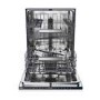 Refurbished Haier Washlens Plus Integrated Dishwasher - Smart Wi-Fi C-Rated Black control panel