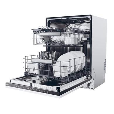 Refurbished Haier Washlens Plus Integrated Dishwasher - Smart Wi-Fi C-Rated Black control panel