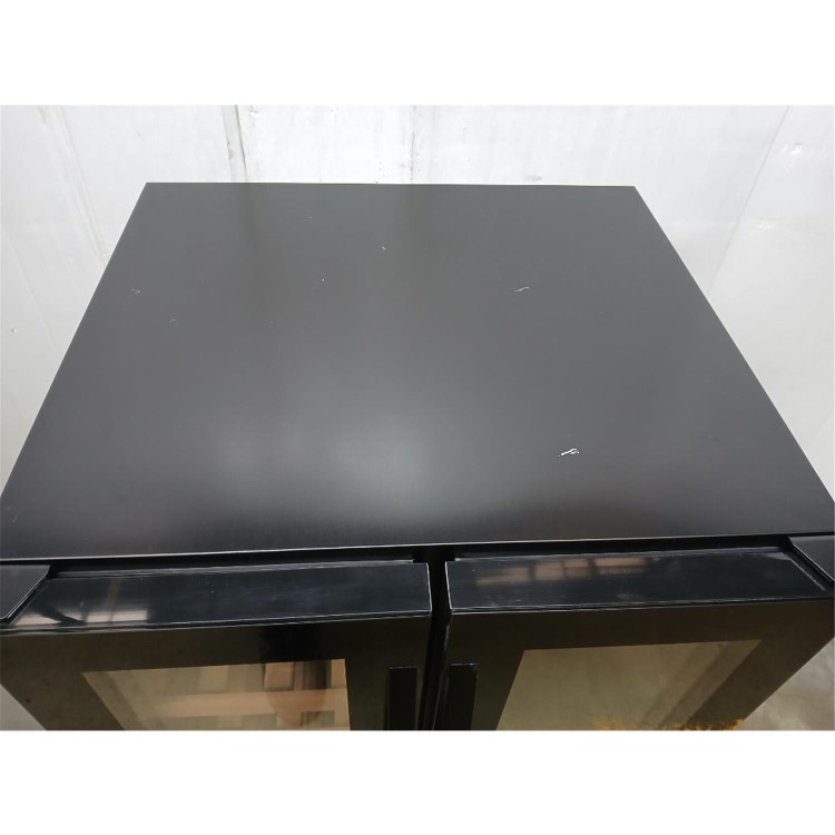 GRADE A2 - electriQ Dual Zone Wine and Drinks Cooler - Black Glass