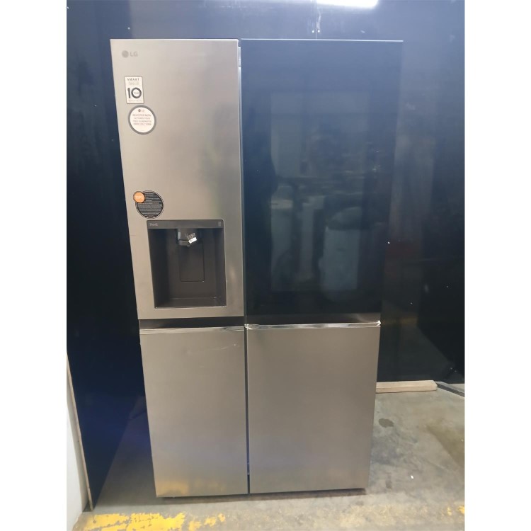 Refurbished LG InstaView 635 Litre Side-By-Side American Fridge Freezer - Prime Silver