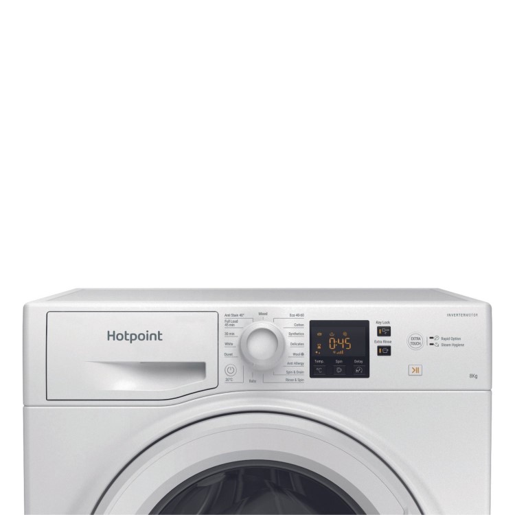 Refurbished Hotpoint AntiStain 8kg 1400rpm Washing Machine - White