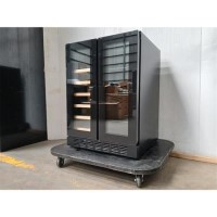 GRADE A2 - electriQ Dual Zone Wine and Drinks Cooler - Black Glass