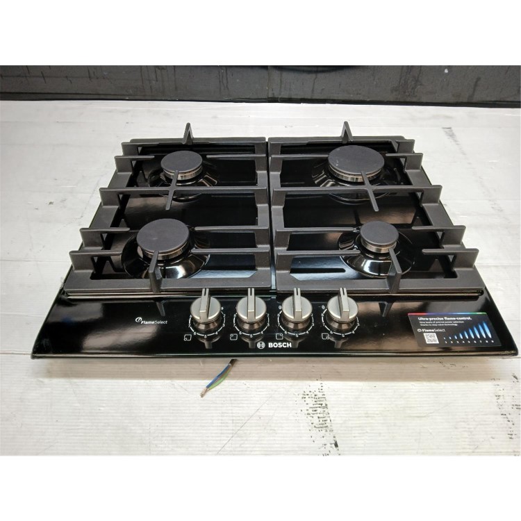 GRADE A3 - Bosch Series 6 60cm 4 Burner Gas Hob - Black