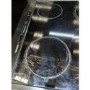 Refurbished ElectriQ 60cm Electric Twin Cavity Cooker With Ceramic Hob Black