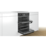 Refurbished Bosch NBS533BB0B Series 4 Built-Under Electric Double Oven - Black