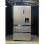 GRADE A2 - Tesla 539 Litres French Style American Fridge Freezer - Inox