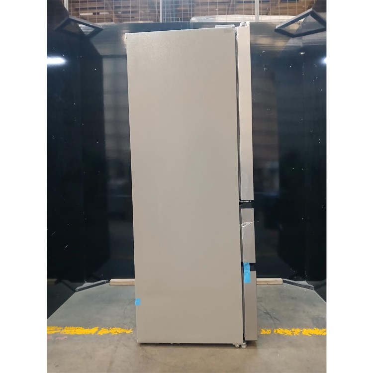 GRADE A2 - Tesla 539 Litres French Style American Fridge Freezer - Inox